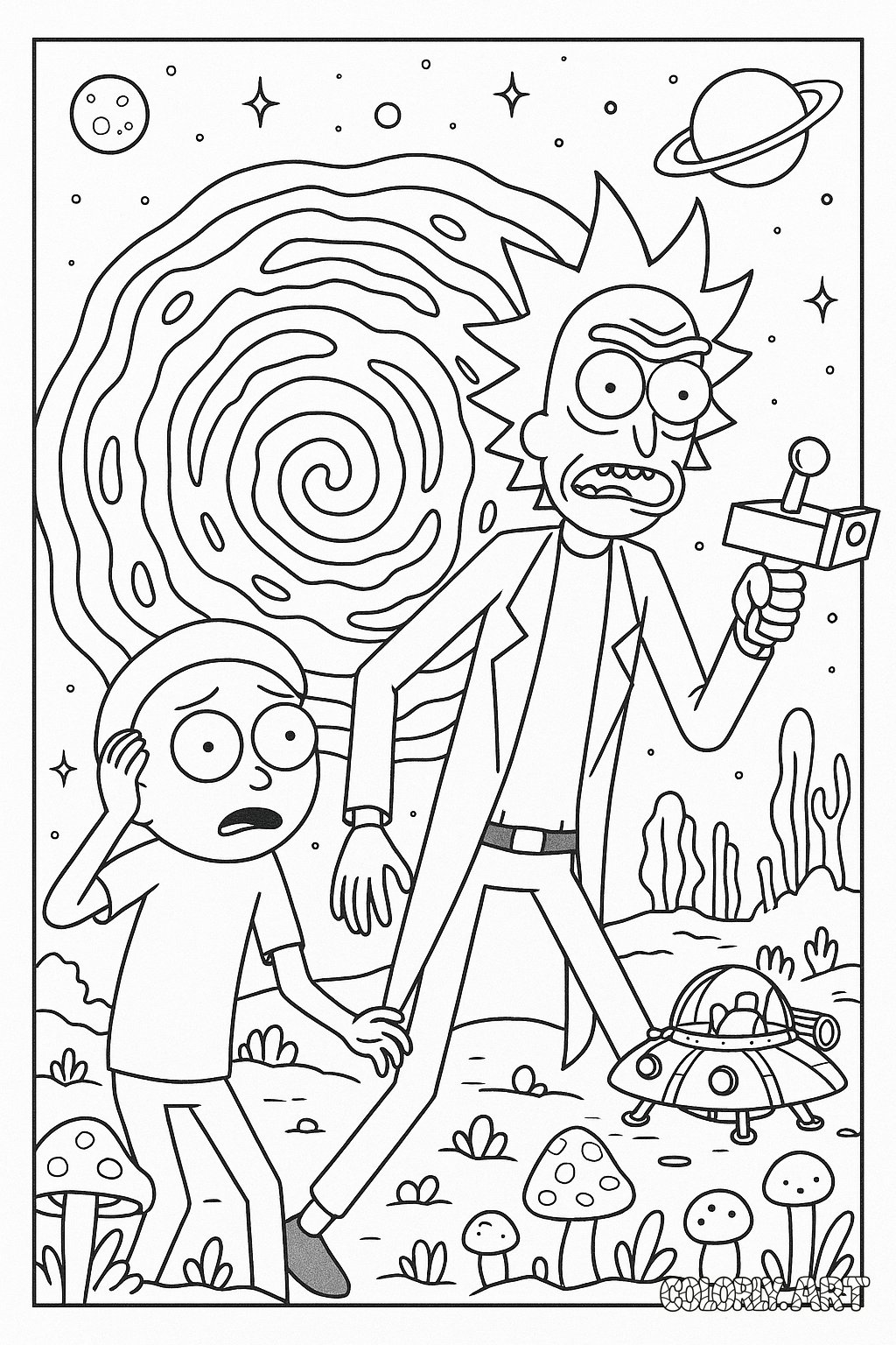 Rick and Morty Inspired Cartoon Characters